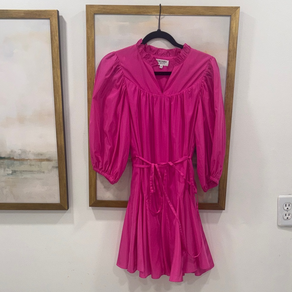 Crosby pink preppy dress XS